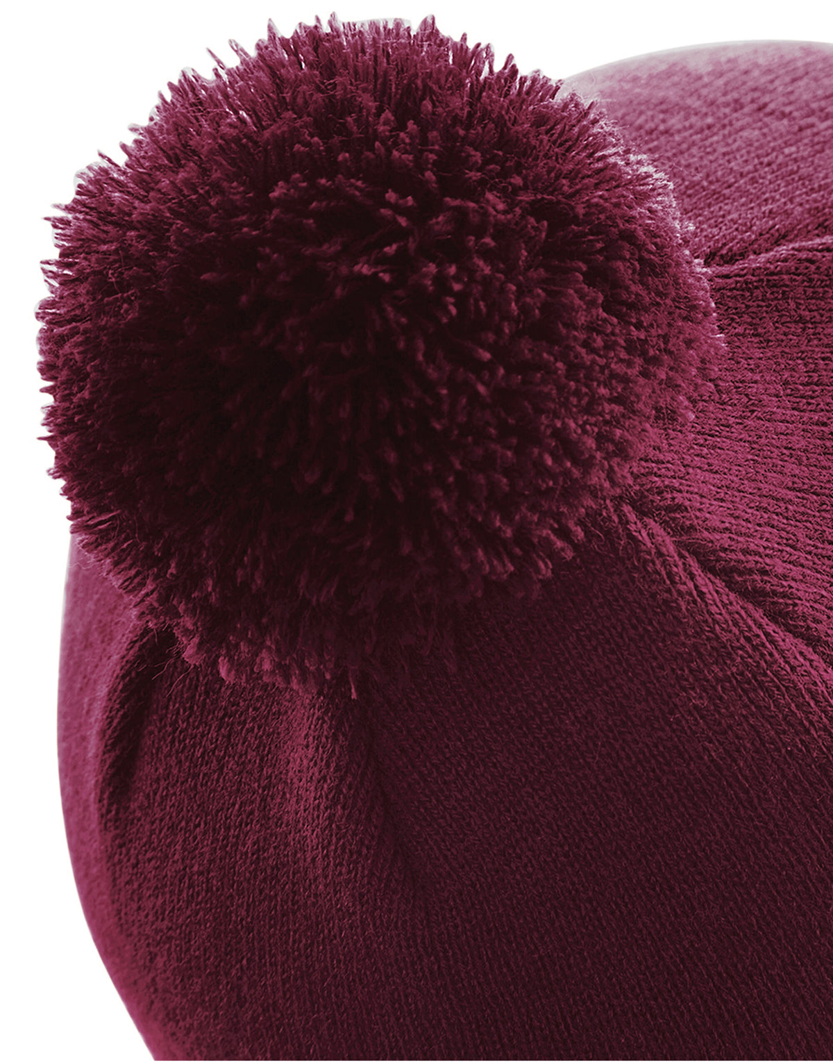 Beechfield B426 Original Pom Pom Beanie - Burgundy