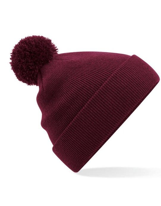 Beechfield B426 Original Pom Pom Beanie - Burgundy