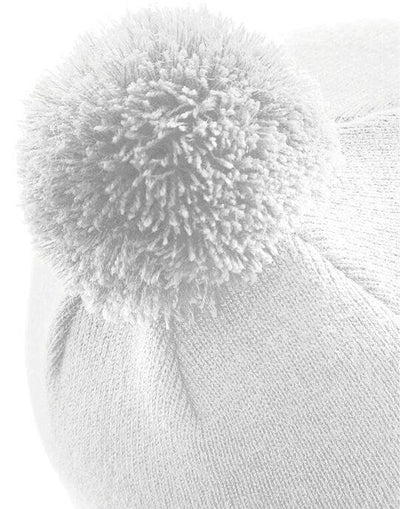 Beechfield B426 Original Pom Pom Beanie - White