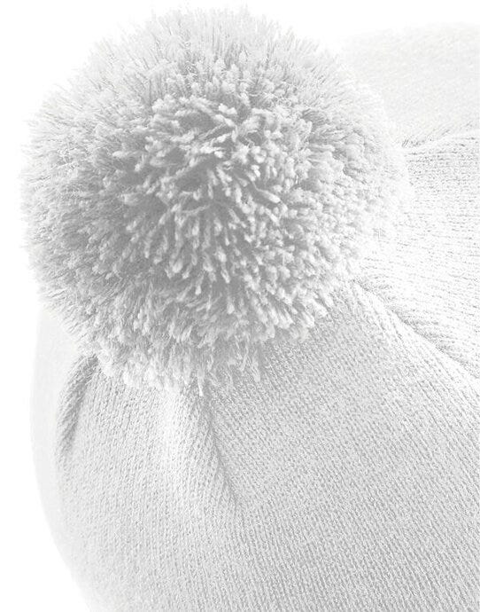 Beechfield B426 Original Pom Pom Beanie - White
