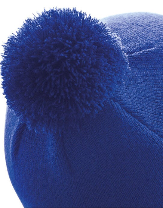 Beechfield B426 Original Pom Pom Beanie - Bright Royal