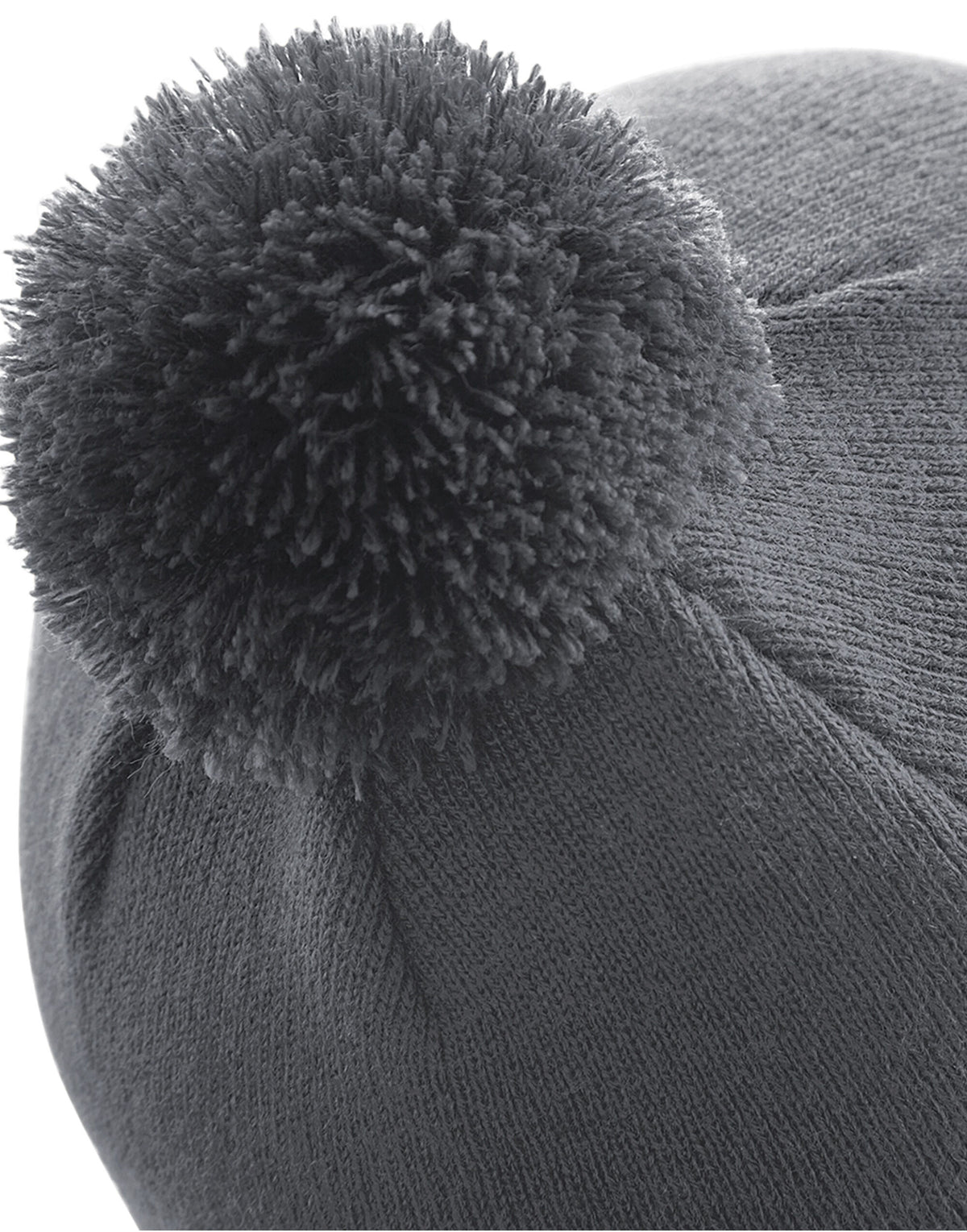 Beechfield B426 Original Pom Pom Beanie - Graphite Grey
