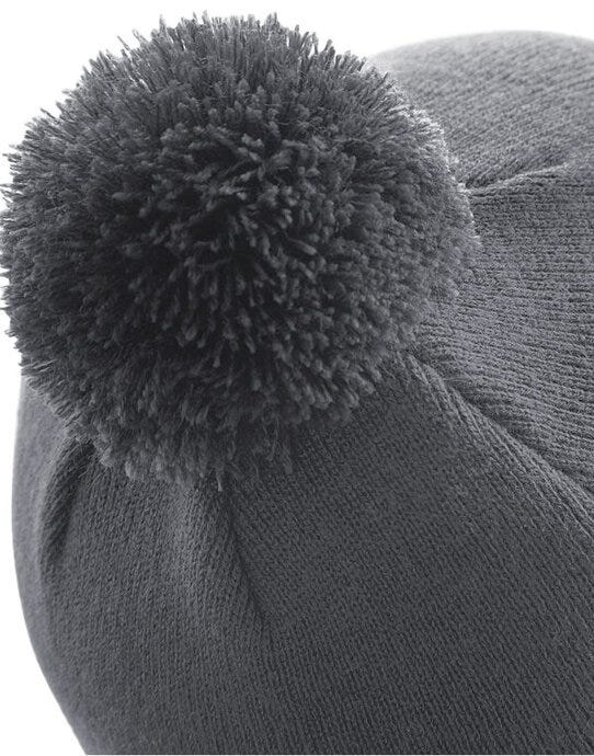 Beechfield B426 Original Pom Pom Beanie - Graphite Grey