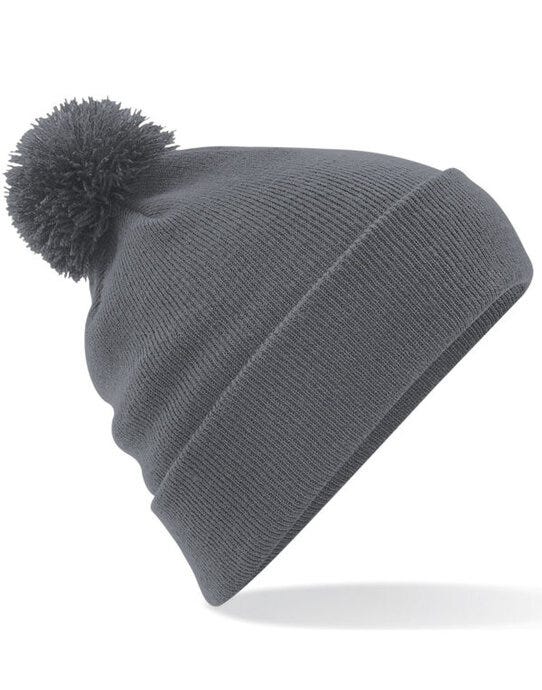 Beechfield B426 Original Pom Pom Beanie - Graphite Grey