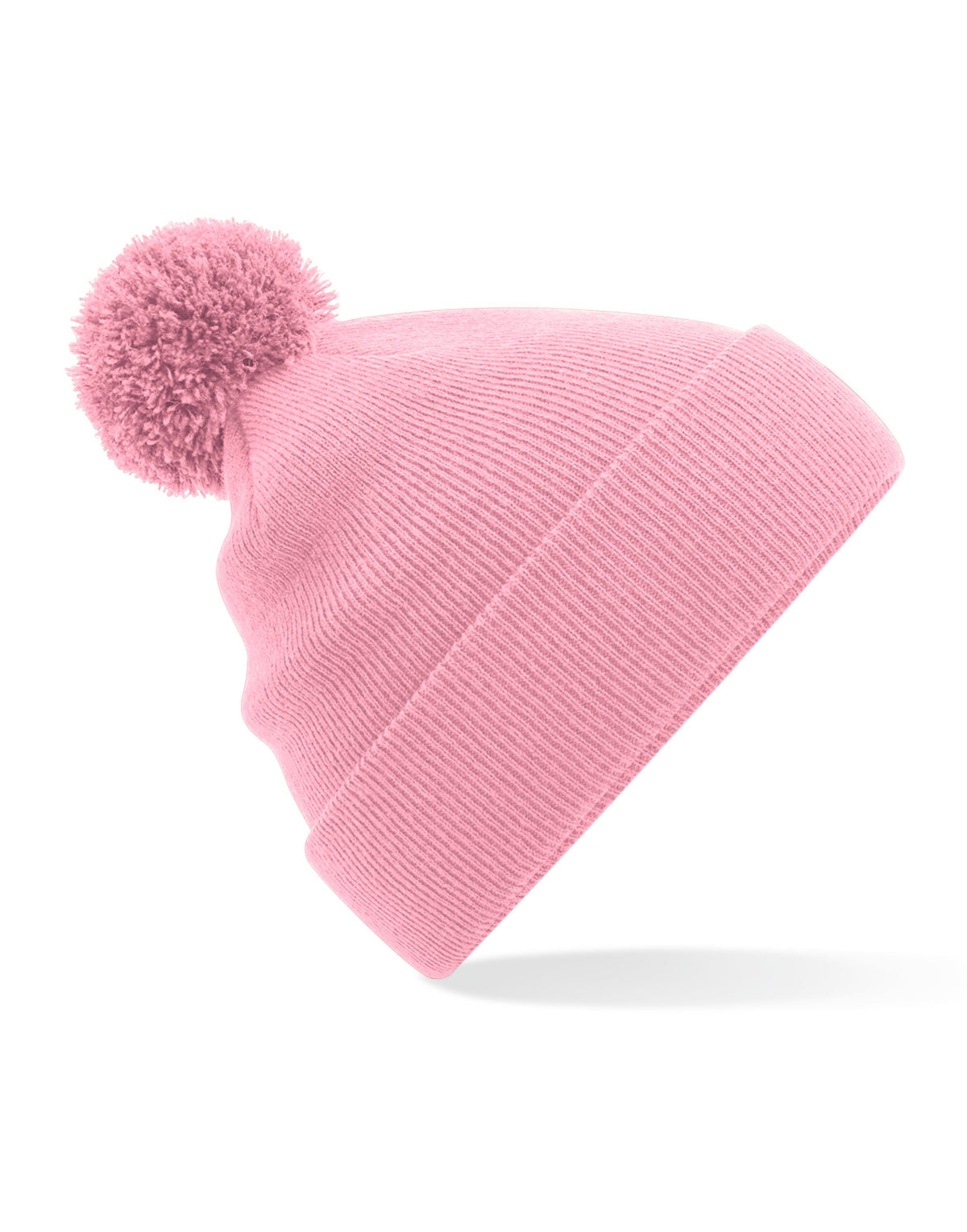 Beechfield B426 Original Pom Pom Beanie - Dusky Pink