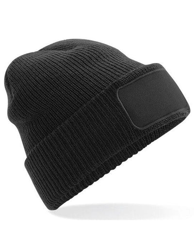 Beechfield B440 Thinsulate™ Patch Beanie - Black