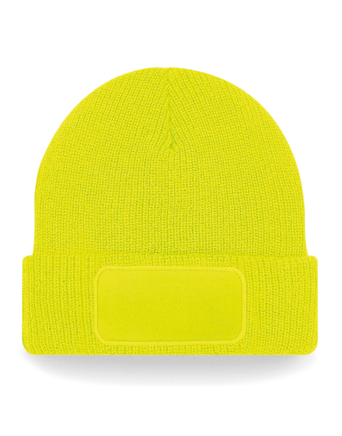 Beechfield B440 Thinsulate™ Patch Beanie - Fluoresent Yellow