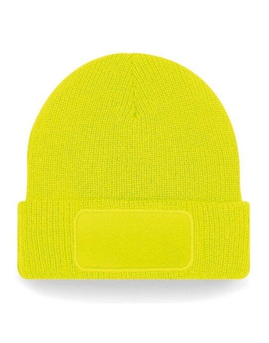 Beechfield B440 Thinsulate™ Patch Beanie - Fluoresent Yellow