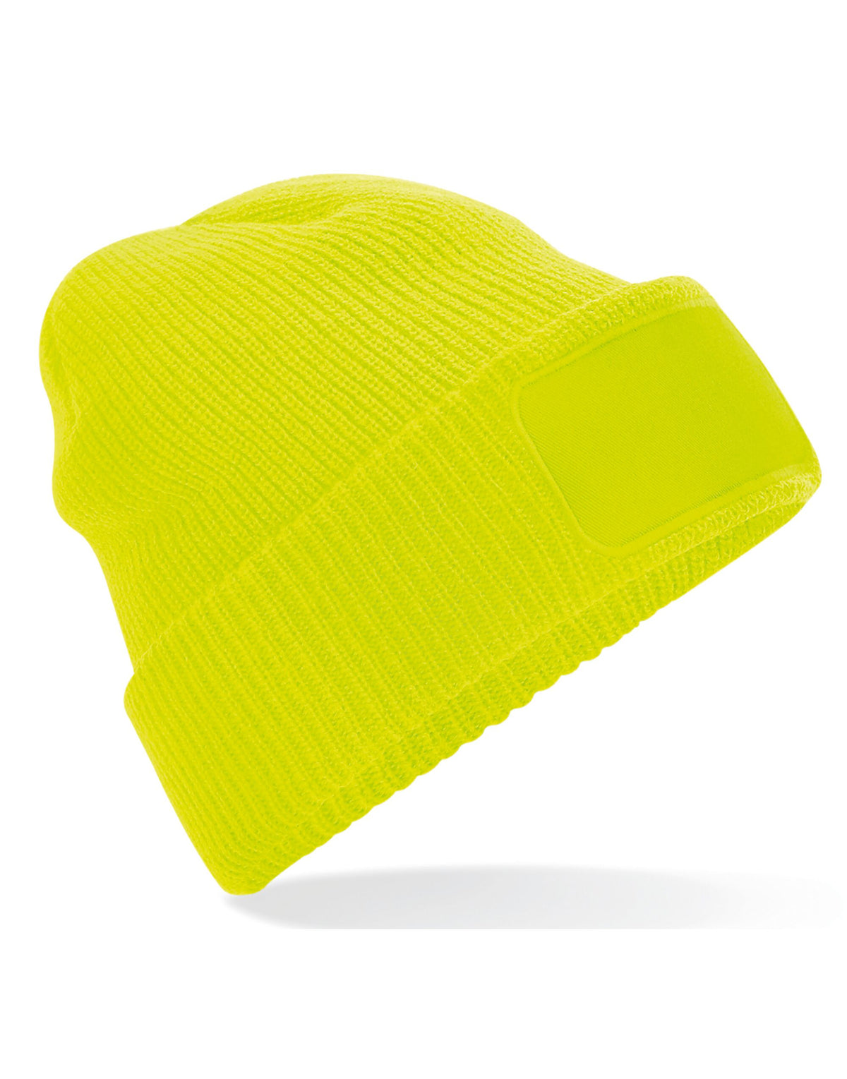 Beechfield B440 Thinsulate™ Patch Beanie - Fluoresent Yellow