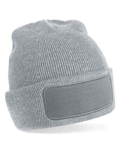 Beechfield B445 Original Patch Beanie - Heather Grey