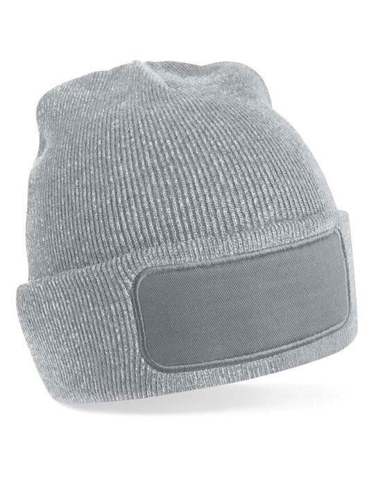 Beechfield B445 Original Patch Beanie - Heather Grey