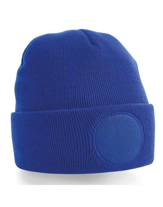 Beechfield B446 Circular Patch Beanie - Bright Royal