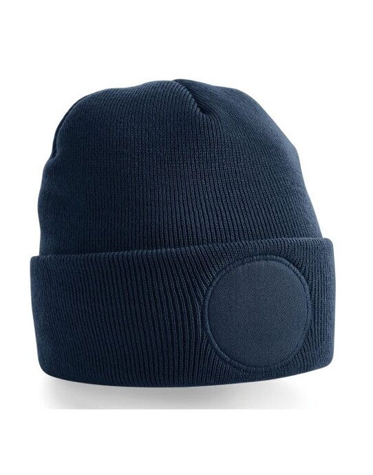 Beechfield B446 Circular Patch Beanie - French Navy