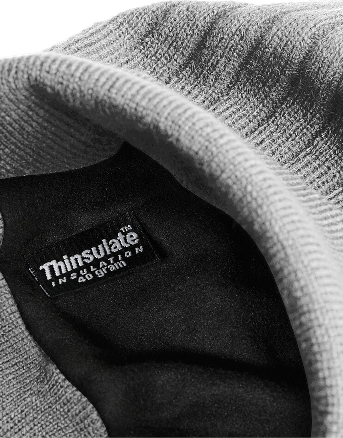Beechfield B447 Thinsulate™ Beanie - Heather Grey