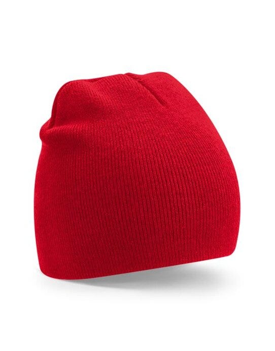 Beechfield B44R Recycled Original P-On Beanie - Classic Red