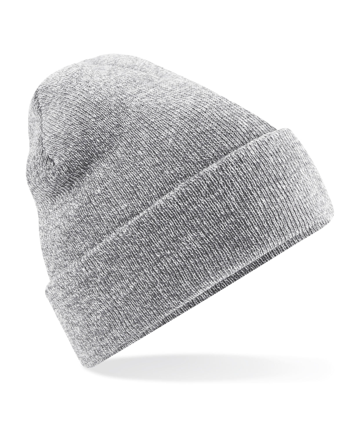 Beechfield B45 Original Cuffed Beanie - Heather Grey