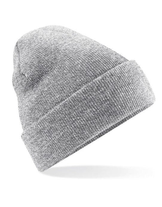 Beechfield B45 Original Cuffed Beanie - Heather Grey