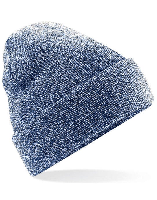 Beechfield B45 Original Cuffed Beanie - Heather Navy