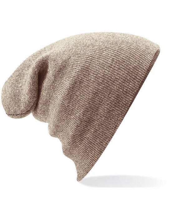 Beechfield B45 Original Cuffed Beanie - Heather Oatmeal
