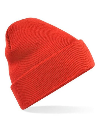 Beechfield B45 Original Cuffed Beanie - Fire Red