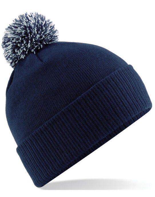 Beechfield B450B Junior Snowstar® Beanie - French Navy/Light Grey