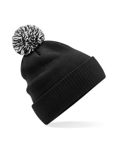 Beechfield B450R Recycled Snowstar Beanie - Black/White