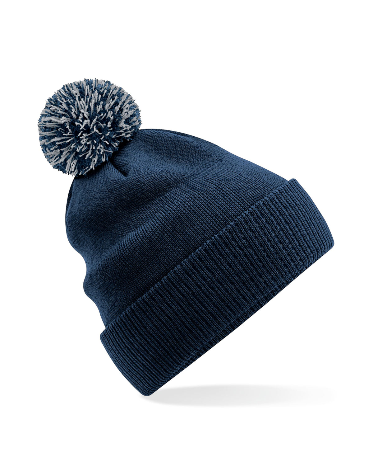 Beechfield B450R Recycled Snowstar Beanie - French Navy/ Light Grey
