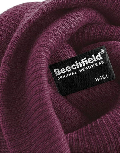 Beechfield B461 Slouch Beanie - Burgundy