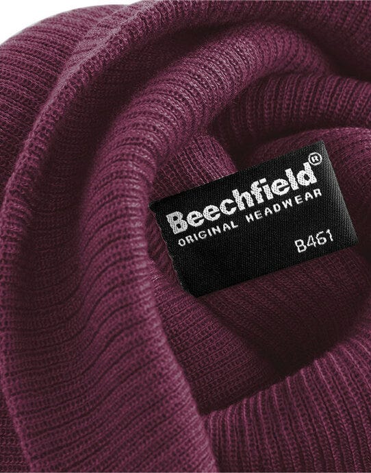 Beechfield B461 Slouch Beanie - Burgundy
