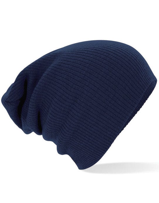 Beechfield B461 Slouch Beanie - French Navy