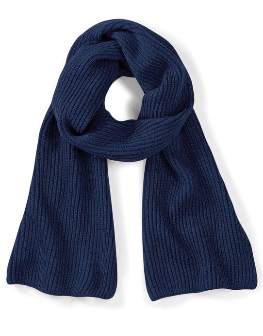 Beechfield B469 Metro Knitted Scarf - French Navy