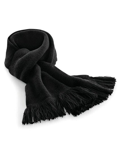 Beechfield B470 Classic Knitted Scarf - Black