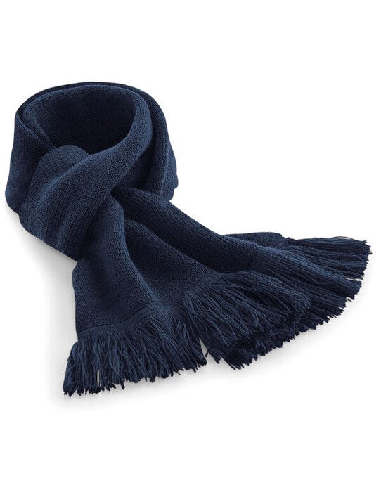 Beechfield B470 Classic Knitted Scarf - French Navy