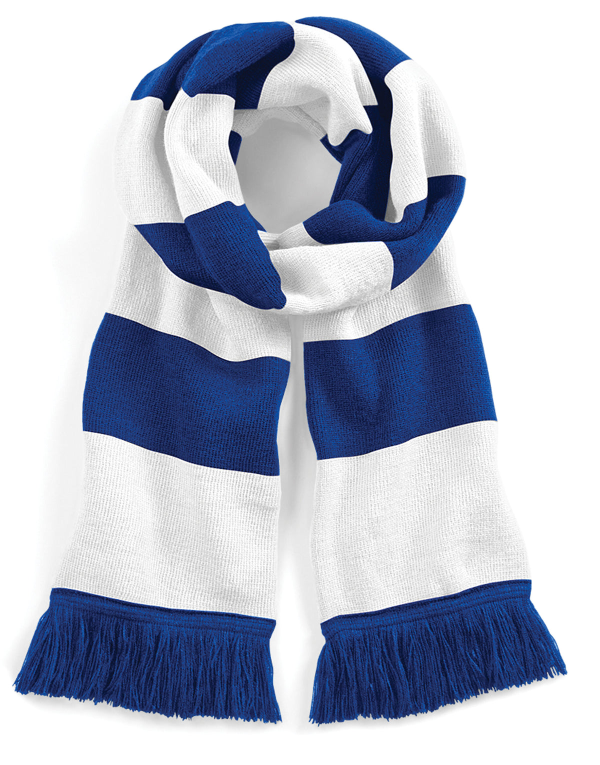 Beechfield B479 Stadium Scarf - Bright Royal/White