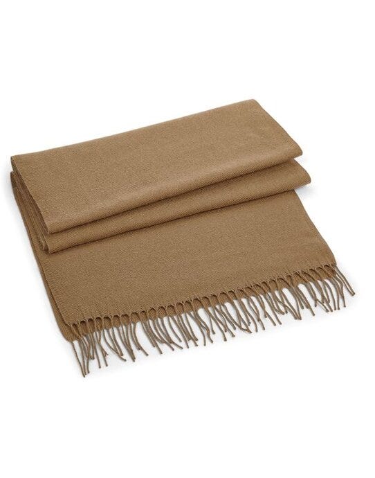 Beechfield B500 Classic Woven Scarf - Biscuit