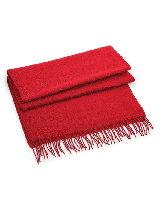 Beechfield B500 Classic Woven Scarf - Classic Red