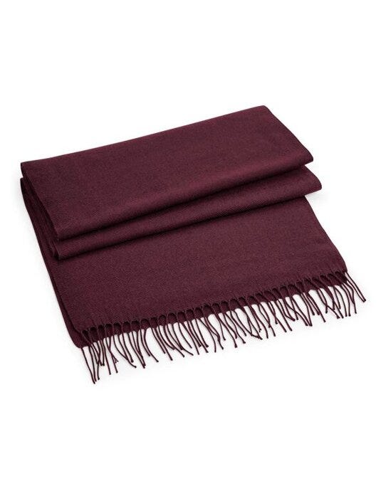 Beechfield B500 Classic Woven Scarf - Burgundy