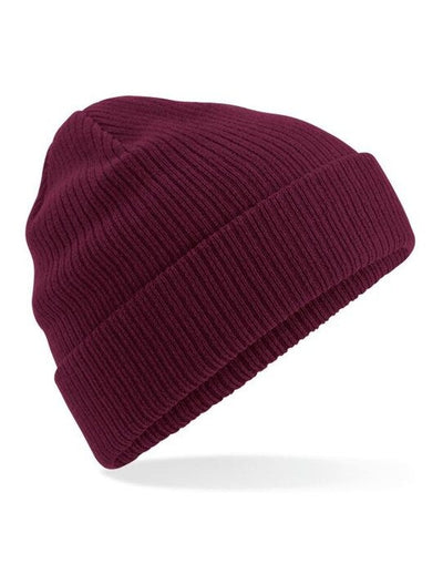 Beechfield B50N Organic Cotton Beanie - Burgundy