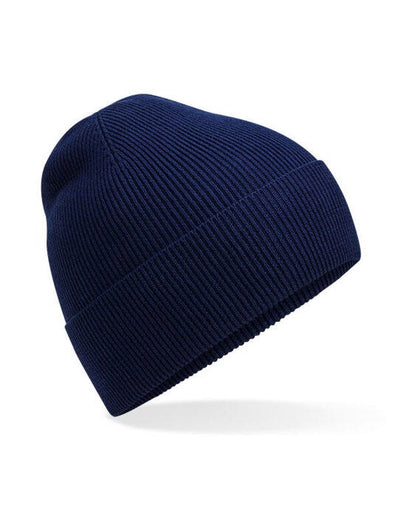 Beechfield B51N Organic Cotton Fine Knit Bean - Oxford Navy