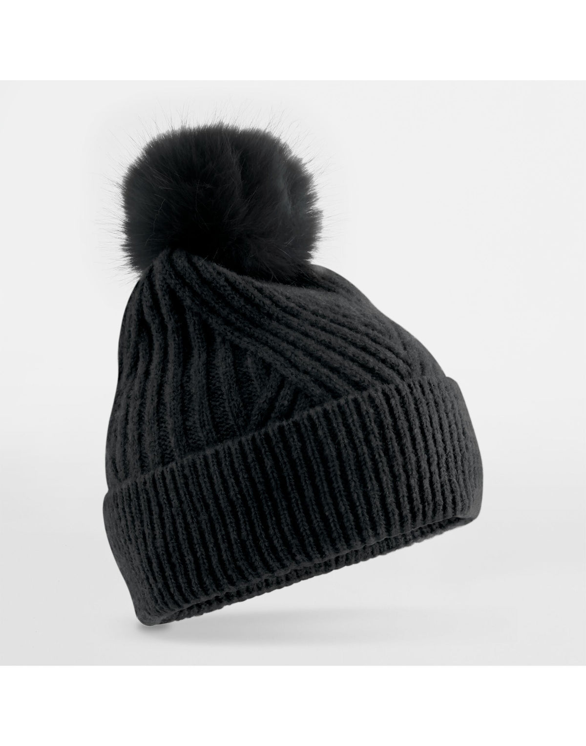 Beechfield B529 Snow Luxe Beanie - Black