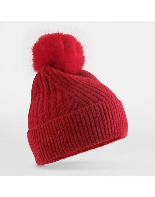 Beechfield B529 Snow Luxe Beanie - Classic Red
