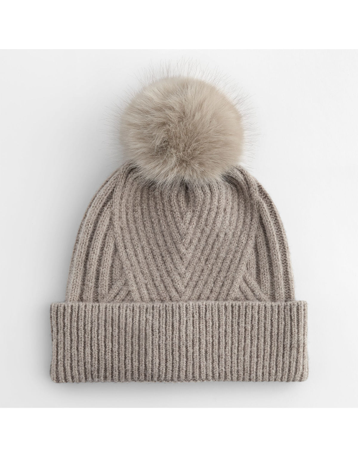 Beechfield B529 Snow Luxe Beanie - Natural Stone