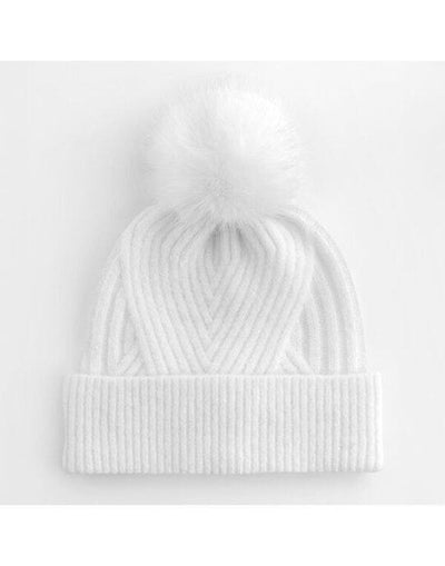 Beechfield B529 Snow Luxe Beanie - White
