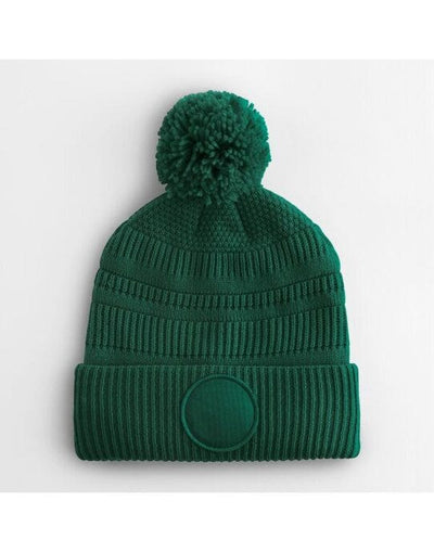 Beechfield B530R Fan Patch Beanie - Bottle Green