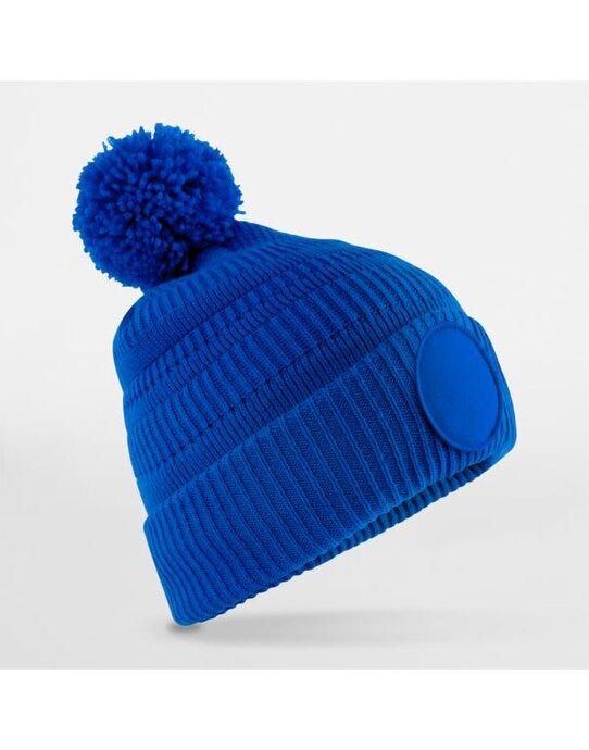Beechfield B530R Fan Patch Beanie - Bright Royal