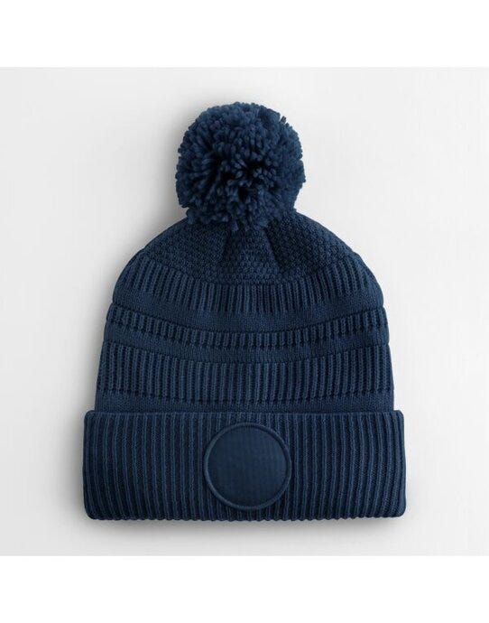 Beechfield B530R Fan Patch Beanie - French Navy