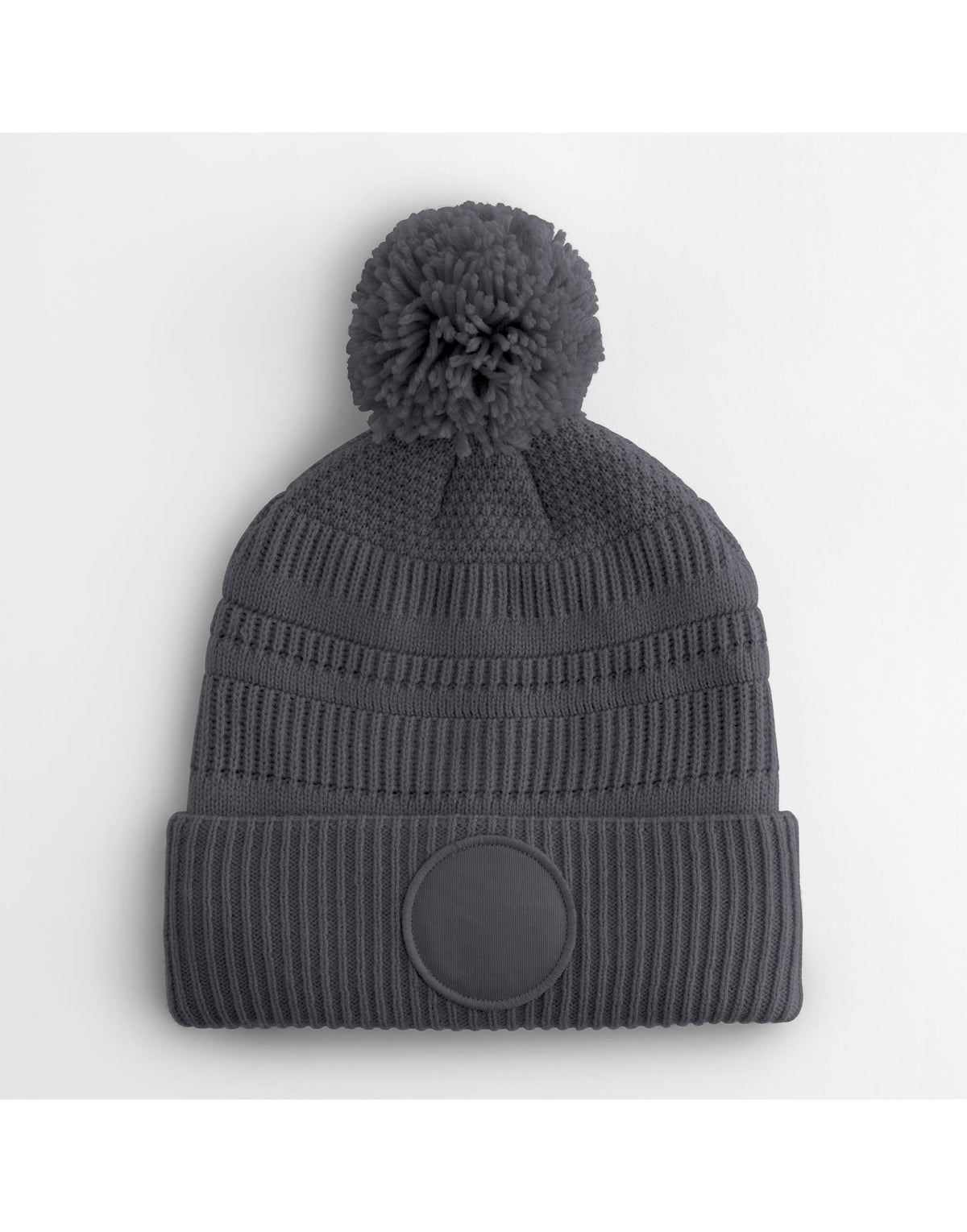 Beechfield B530R Fan Patch Beanie - Graphite