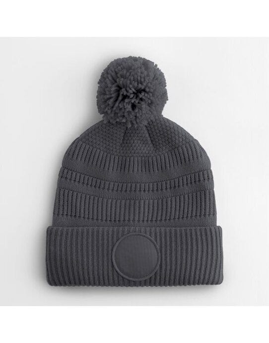 Beechfield B530R Fan Patch Beanie - Graphite