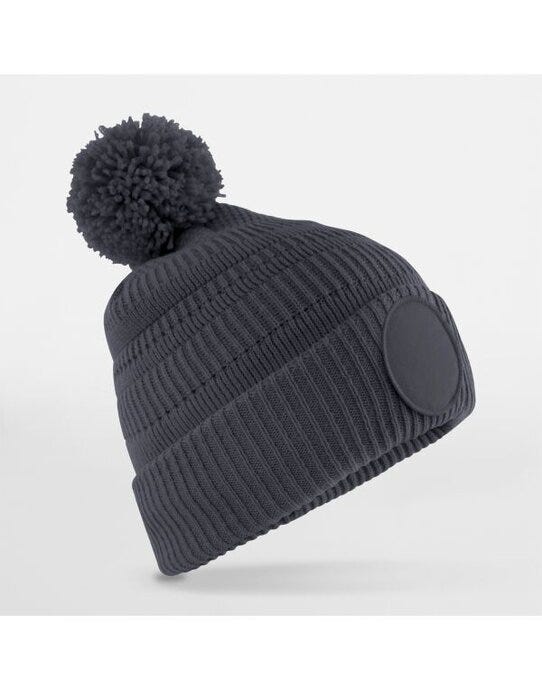 Beechfield B530R Fan Patch Beanie - Graphite