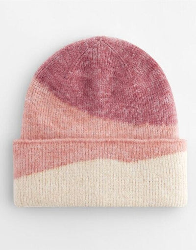 Beechfield B532 Soft Wave Beanie - Rose/Peach/Vanilla